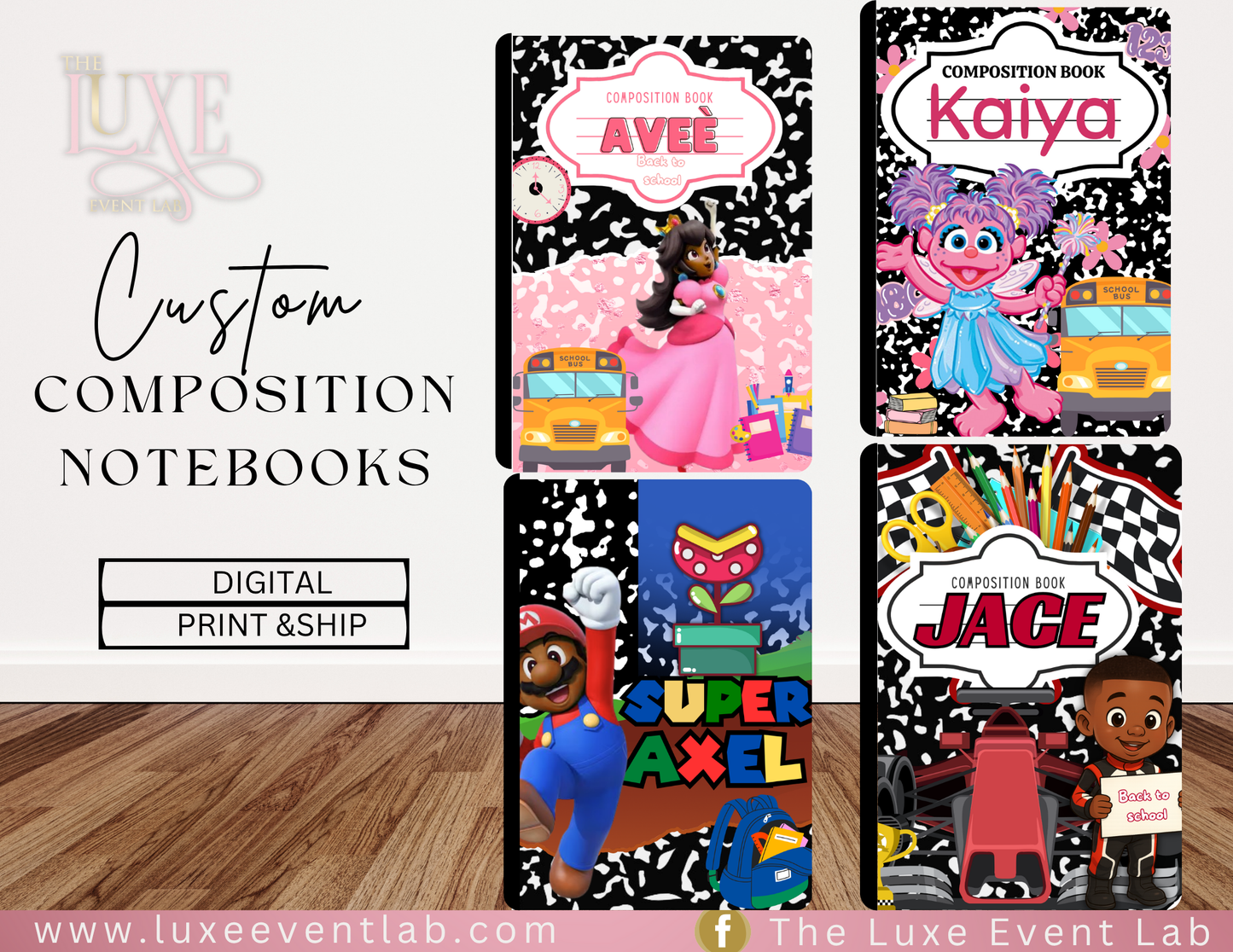Custom Composition Notebooks