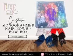 Custom Monogrammed Bows
