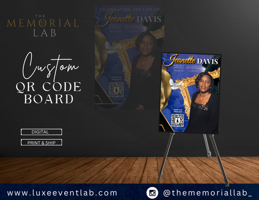 Obituary QR Board