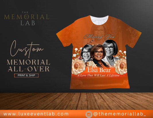 Custom Memorial Tshirt-Design Only